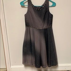 Grey glitter dress